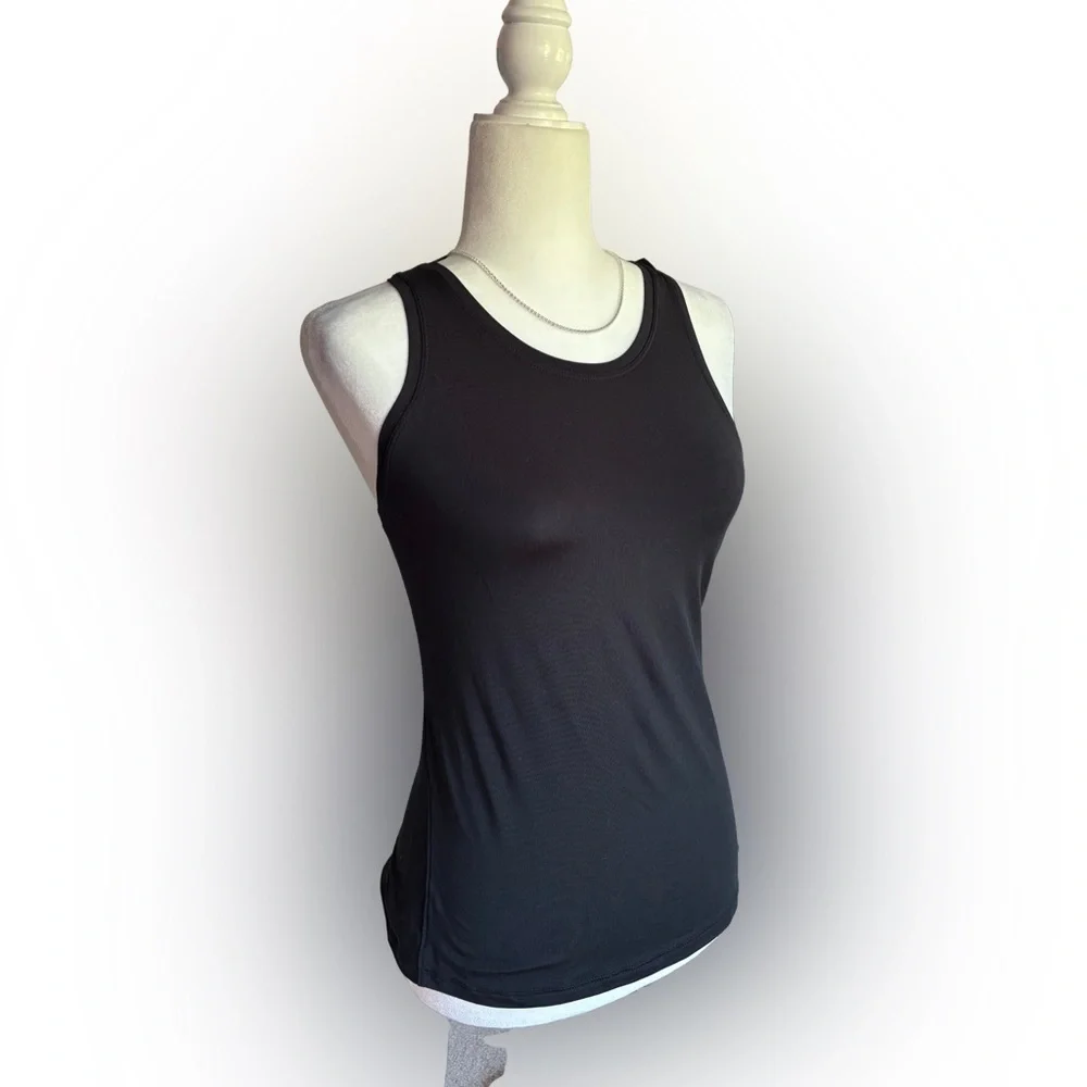 all in motion Black Semi-Fit Sleeveless Tank Moisture Wicking NWT Sizes XS and M - Picture 2 of 5